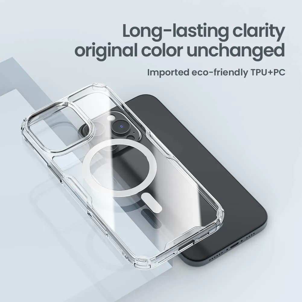 قاب نیلکین مدل nature magnetic گوشی iphone 16 pro max — تصویر ۲