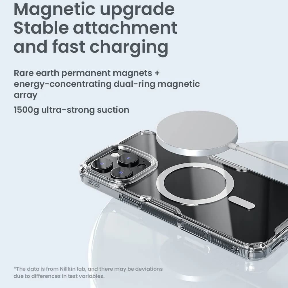 قاب نیلکین مدل nature magnetic گوشی iphone 16 pro max — تصویر ۴