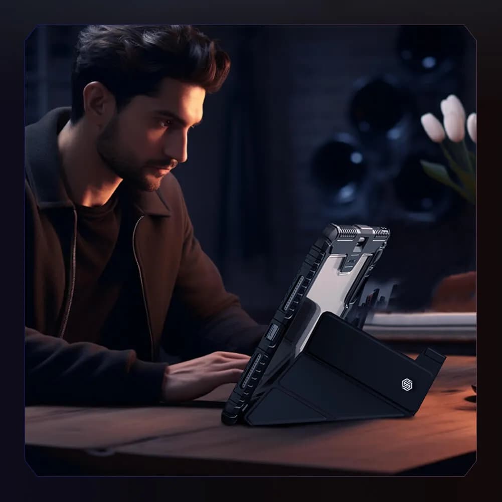 کیف نیلکین مدل bumper leather برای ipad pro13 2024 — تصویر ۴
