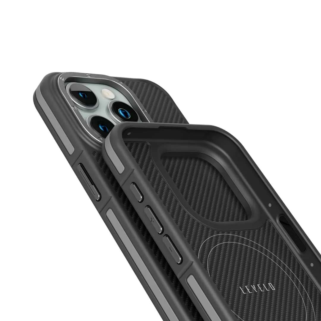 قاب مگنتیک Levelo مدل ox carbon برای iphone 15 pro max — تصویر ۳