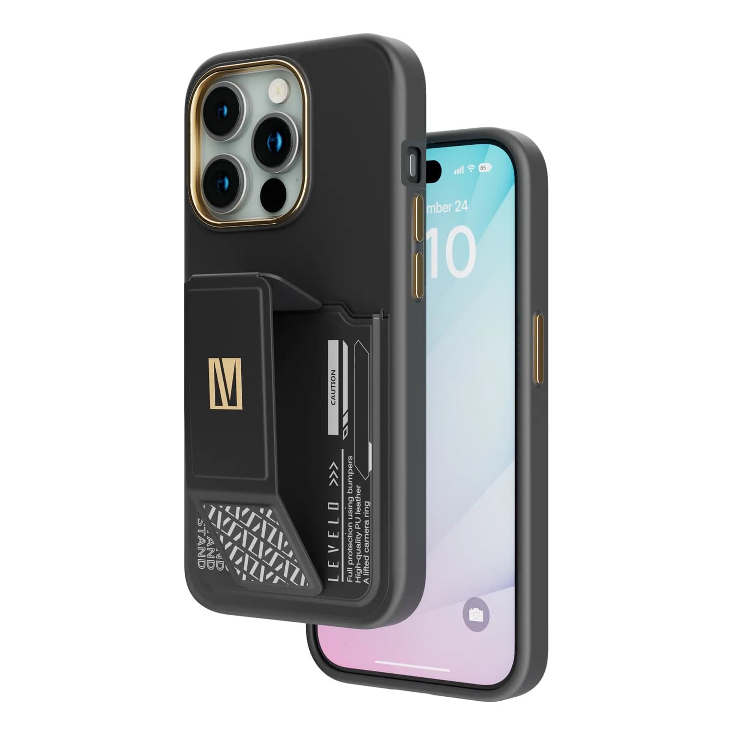 قاب چرمی Levelo مدل morphix برای گوشی iphone 15 pro — تصویر ۷