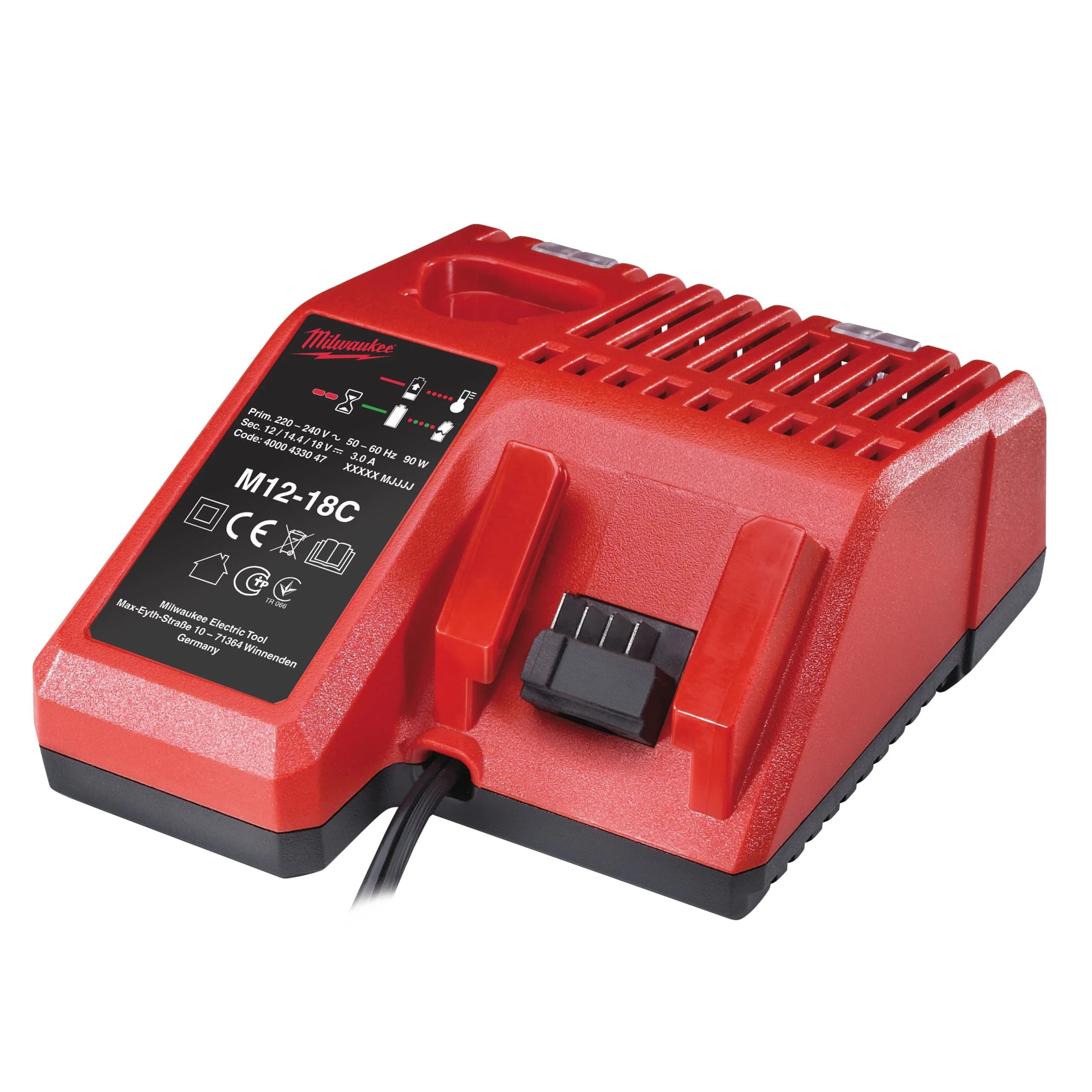شارژر دوکاره 12-18ولت میلواکی M12-18C — تصویر ۲