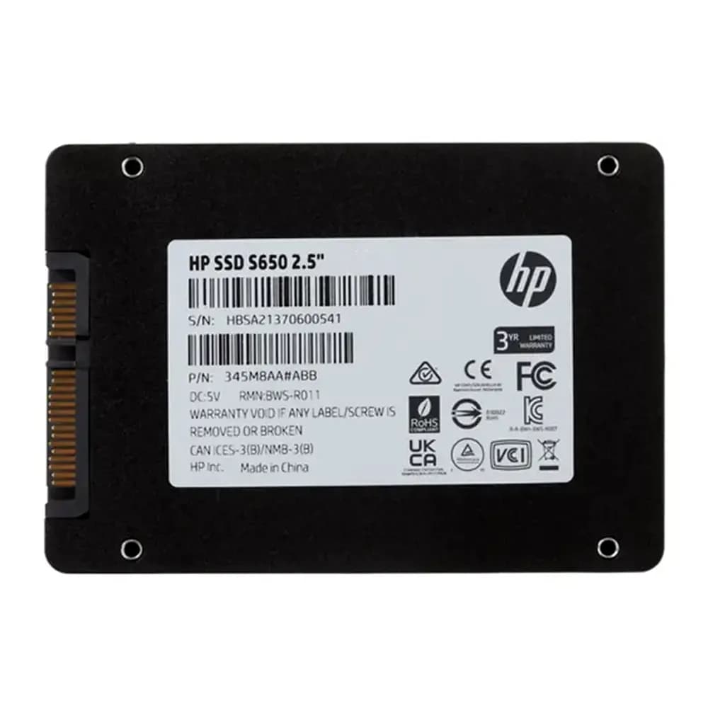 حافظه SSD اچ پی مدل S650 – ظرفیت 240 گیگابایت — تصویر ۴