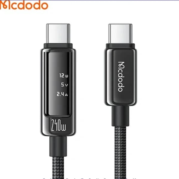 کابل شارژ دو سر تایپ سی 240W مک دودو Mcdodo Cab Vision 240W 1.2m CA-8900