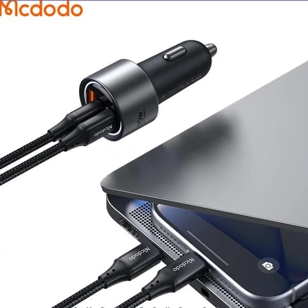 شارژر فندکی 90W سه پورت مکدودو Mcdodo Gana 90W Car Charger cc-3110 — تصویر ۴