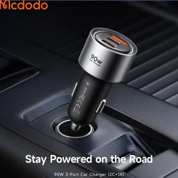 شارژر فندکی 90W سه پورت مکدودو Mcdodo Gana 90W Car Charger cc-3110 — تصویر ۳