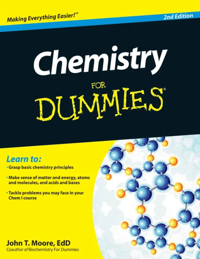 کتاب شیمی برای مبتدیان (Chemistry for Dummies) نسخه انگلیسی PDF | جان تی. مور