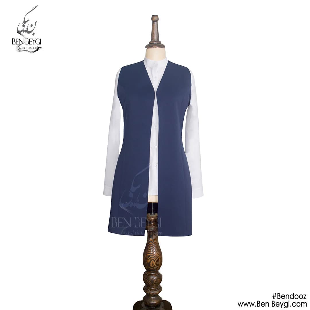 سارافون زنانه آستین حلقه ای بلند پارچه کرپ شومیز سفید قد 80 تترون و کرپ کد 22010