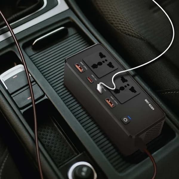 اینورتر 200 وات گرین لاین Green Lion 200W Car Inverter GNGC200CINBK — تصویر ۳