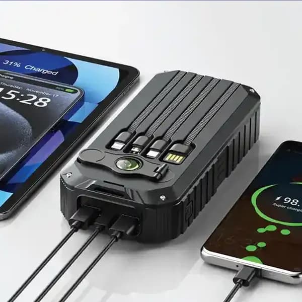 پاور بانک خورشیدی 20000 گرین لاین Green Lion Solar Mate Power Bank GNSOLM20PBK — تصویر ۴