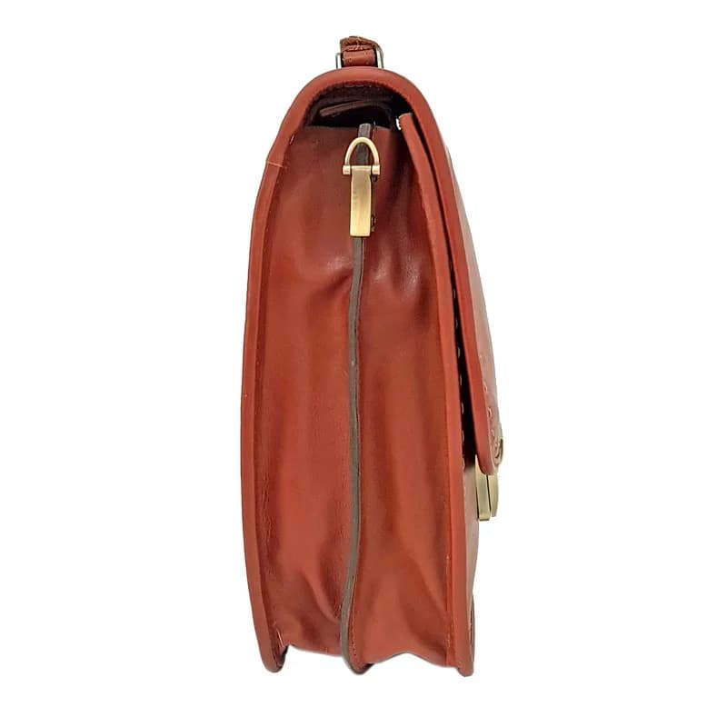 کیف چرم مردانه مدل دو قفل دور دوز کد FA-LB402-18433 — تصویر ۴