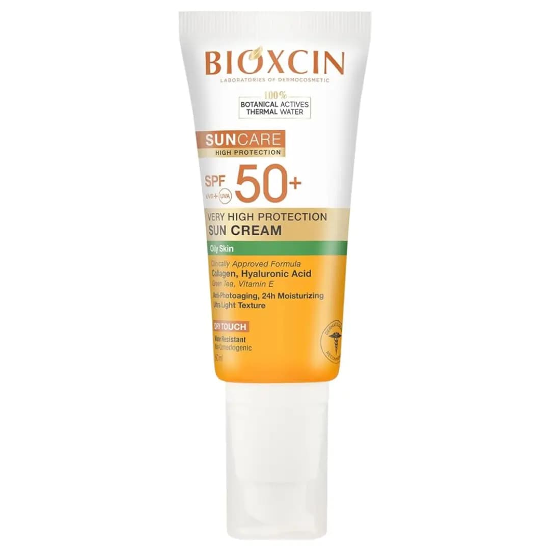 کرم ضد آفتاب بی رنگ بیوکسین SPF50+ مناسب پوست چرب و جوشدار 50 میل — تصویر ۳