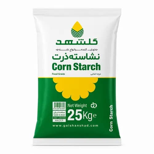نشاسته ذرت پودری 25 کیلوگرمی گلشهد — تصویر ۲