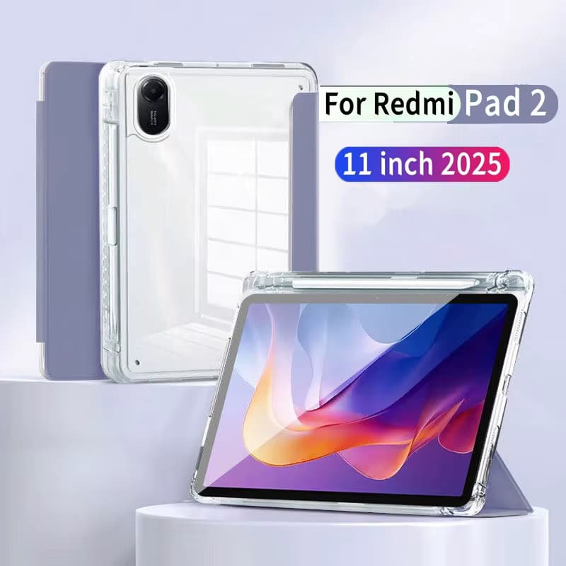 کیف اسمارت شفاف تبلت Redmi pad 2 11 — تصویر ۴