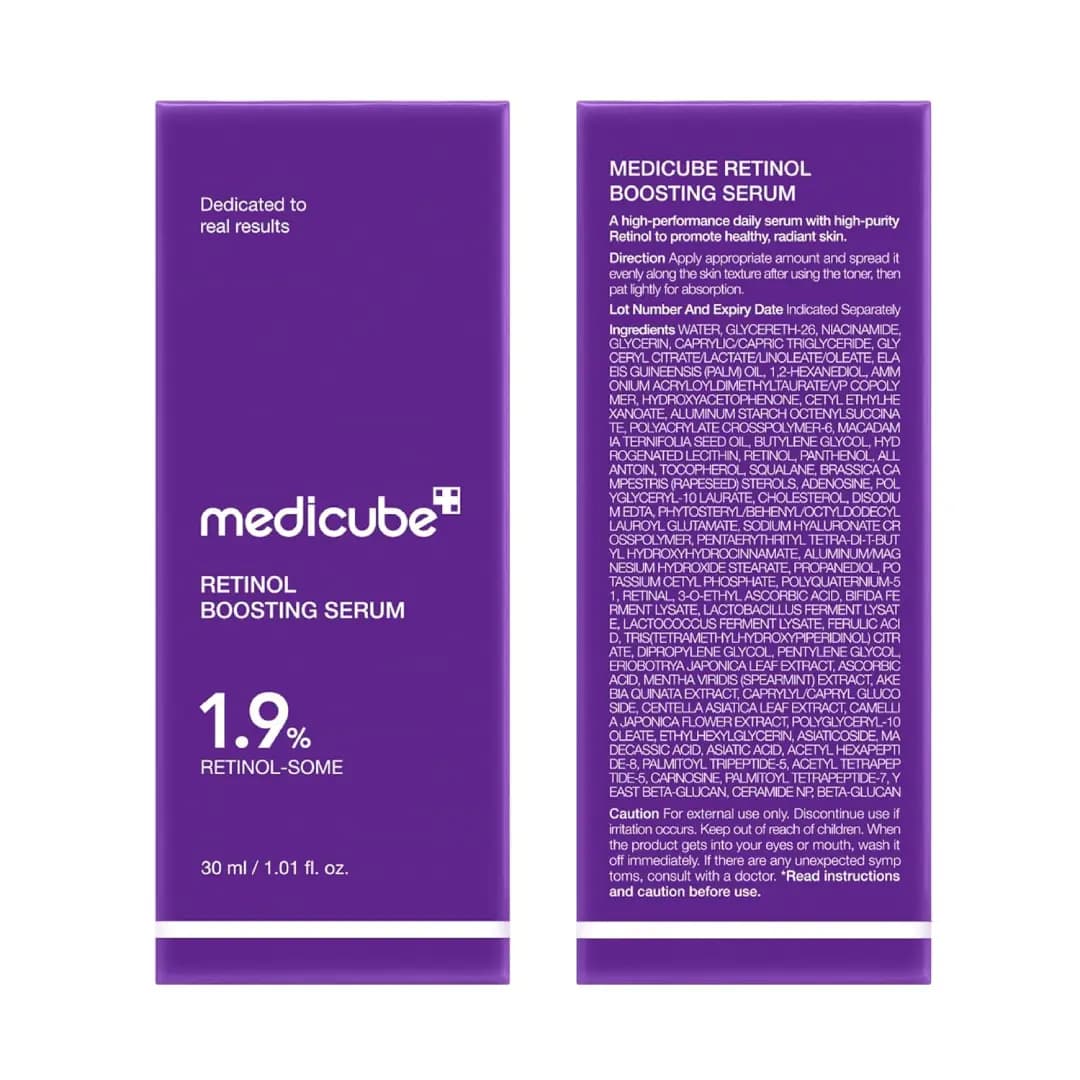 سرم بوستر جوانساز مدی کیوب مدل 1.9% RETINOL NMN حجم 30 میل — تصویر ۲