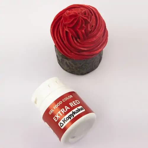 رنگ ژله ای قرمز اکسترا کپی کیک 35 گرمی — تصویر ۲
