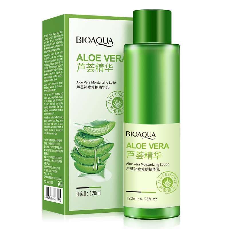 تونر پاک کننده صورت بایو آکوا Aloe Vera حجم 120 میلی لیتر
