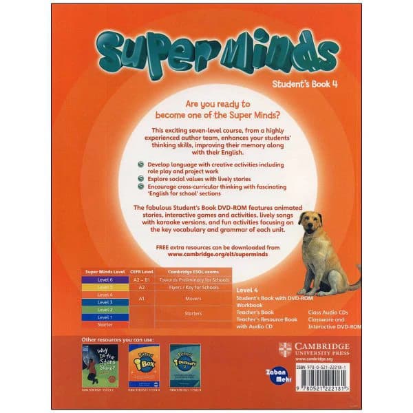 کتاب Super Minds 4 اثر جمعی از نویسندگان انتشارات زبان مهر کد B21018 — تصویر ۲