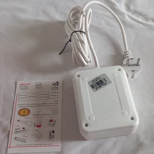محافظ برق یخچال فریزر 2 خانه ارت دار آفر الکترونیک مدل OR-329 — تصویر ۳