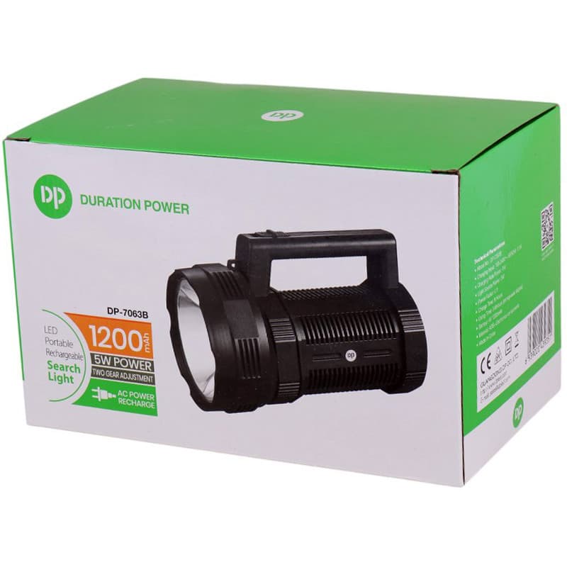 چراغ قوه شارژی DP.LED Light DP-7063B — تصویر ۴