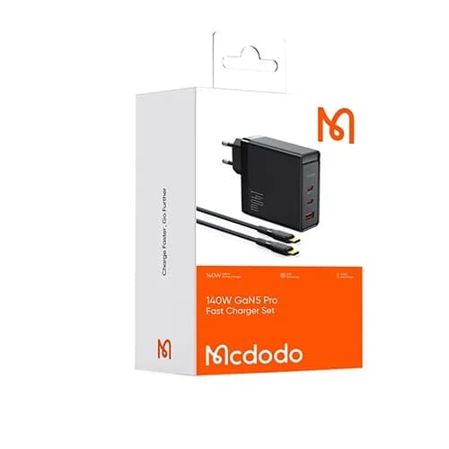 شارژر دیواری مک دودو 140 وات مدل MCDODO CH-2913 به همراه کابل تایپ سی — تصویر ۲
