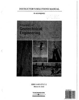 دانلود کتاب Instructor’s solutions manual to accompany Principles of geotechnical engineering, sixth edition