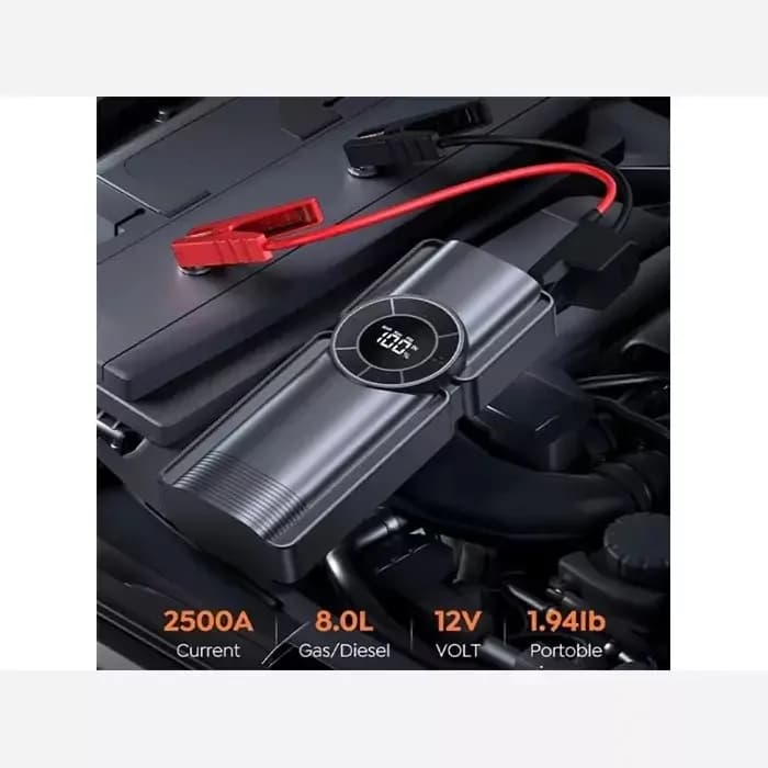 پاوربانک 10000 و کمپرسور باد و جامپ استارتر خودرو گرین لاین Green Lion Portable Jump Starter — تصویر ۴