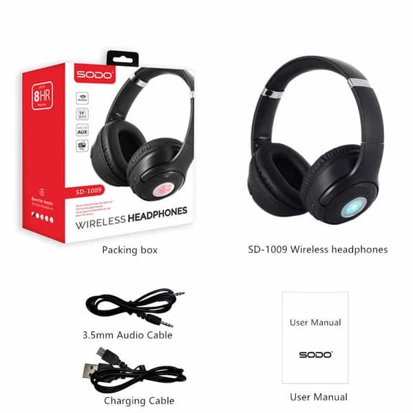 هدفون بلوتوث سودو Sodo SD-1009 رم خور — تصویر ۸