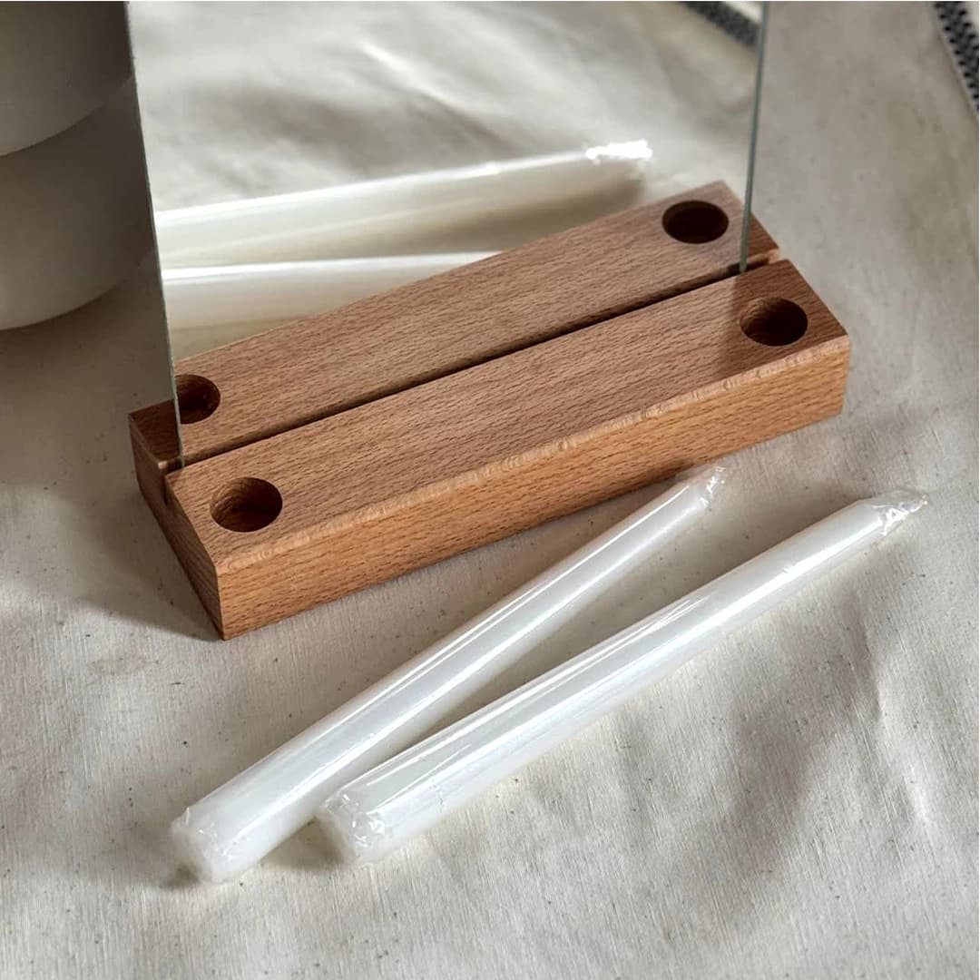 آینه پایه راش شمعی — تصویر ۳