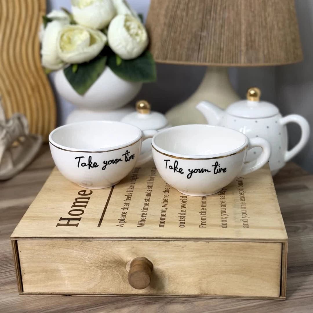 فنجون تکست لب طلا — تصویر ۴