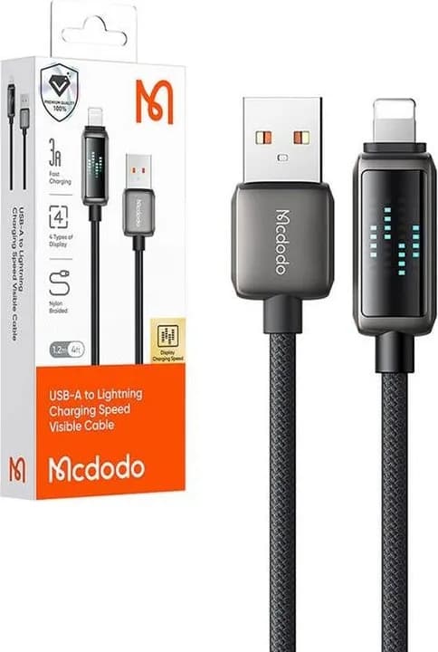 کابل لایتنینگ مک دودو Mcdodo CA-5250 طول 1.2 متر جریان 3 آمپر — تصویر ۳