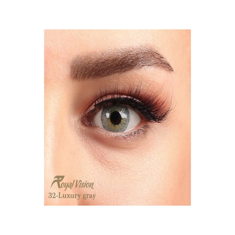 لنز چشم رویال ویژن کد 32 Luxury Gray رگه دار لاکچری