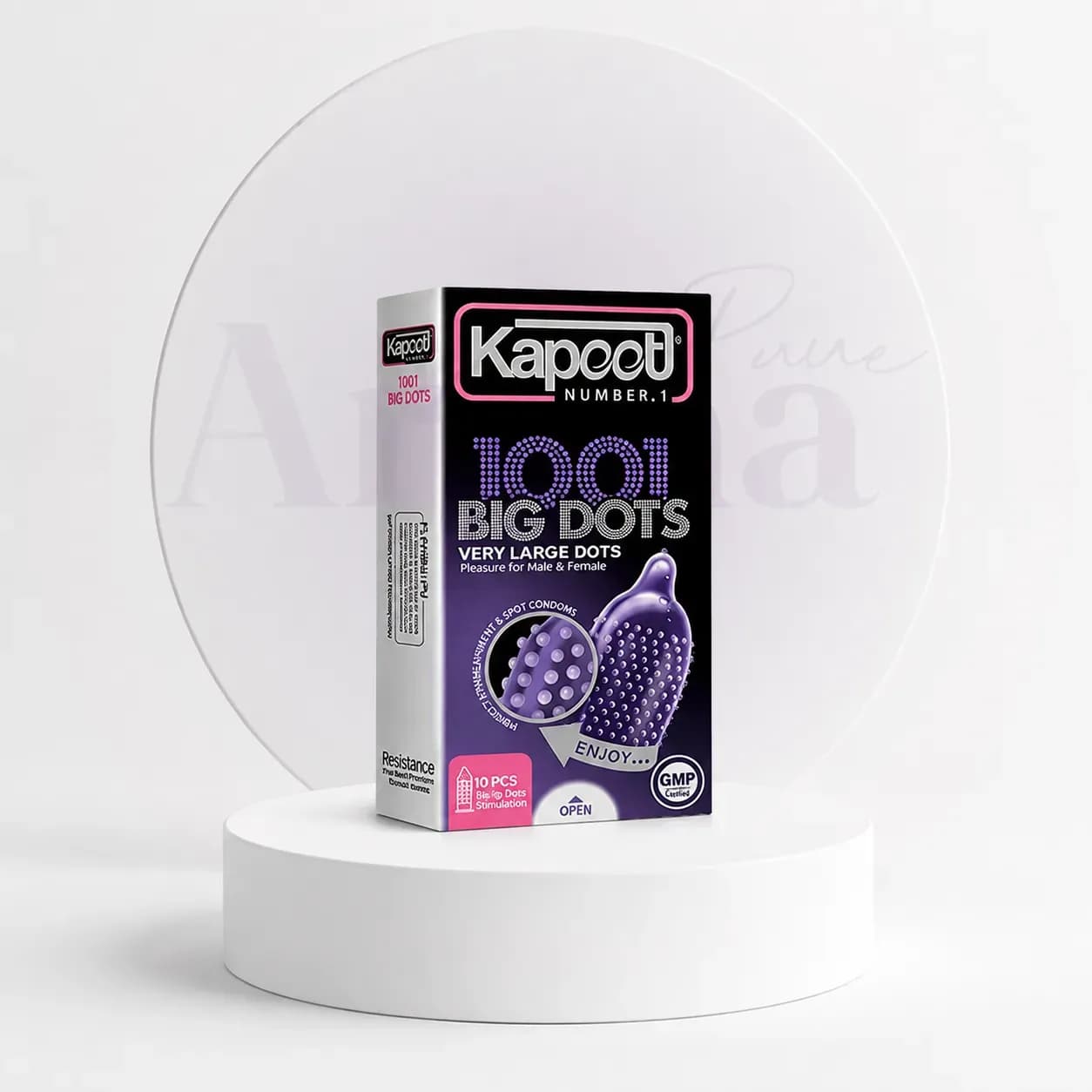 کاندوم کاپوت مدل Big Dots هزار و یک خار درشت 10 عددی