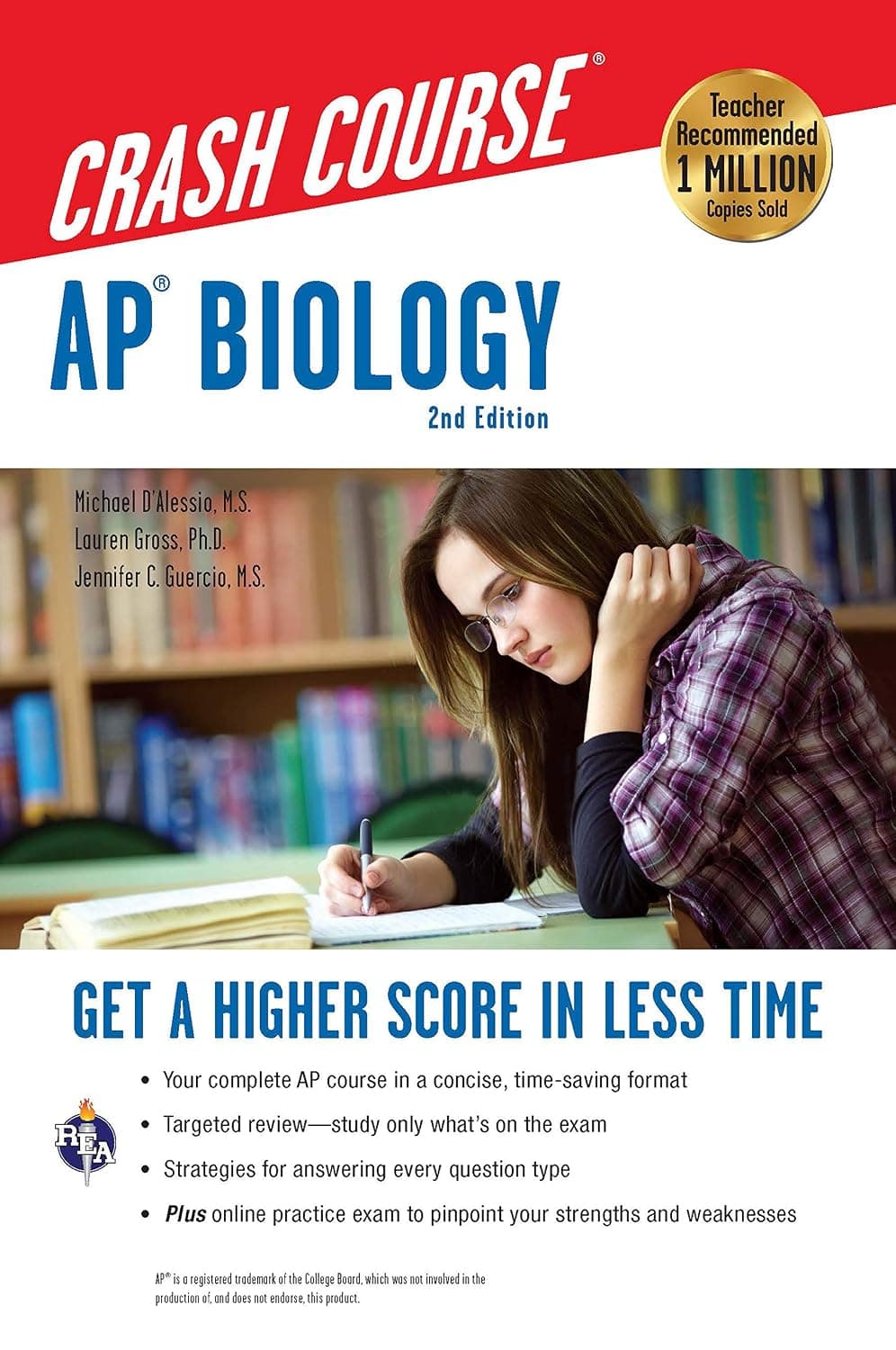 کتاب زیستشناسی AP، دوره فشرده، ویرایش دوم (AP Biology Crash Course, 2nd Edition) نسخه انگلیسی PDF | مایکل دالسیو، لورن گراس و جنیفر گوئرسیو