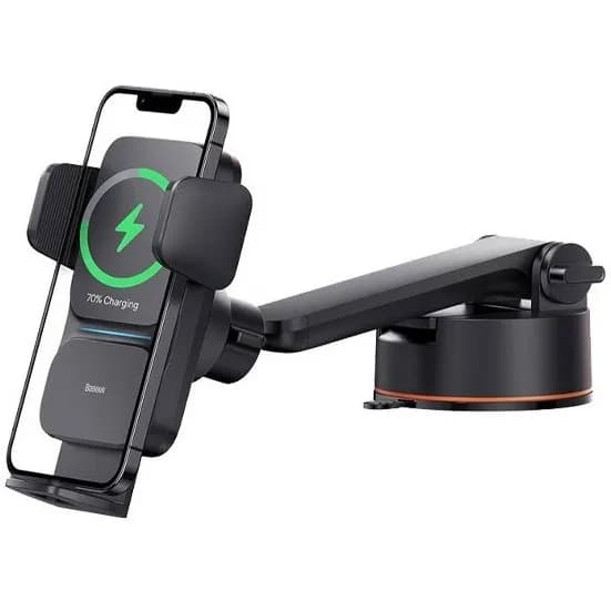 هولدر و شارژر وایرلس بیسوس Baseus Wisdom CGZX000101 توان 15 وات