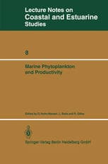 Marine Phytoplankton and Productivity: Proceedings of the invited lectures to a symposium organized within the 5th conference of the European Society