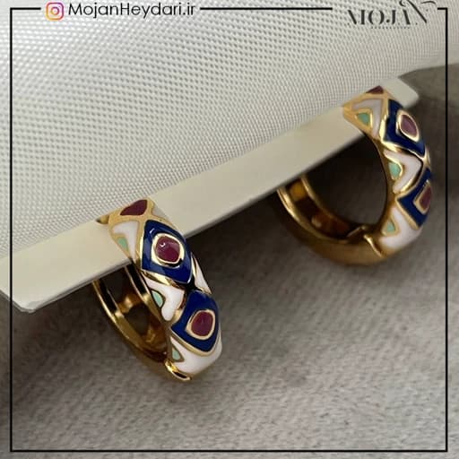 گوشواره های مینا کاری کد gn0024
