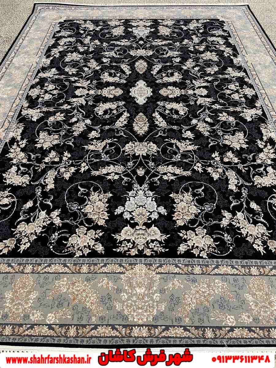 فرش طرح افشان سرمه ای سحر 700 شانه — تصویر ۳