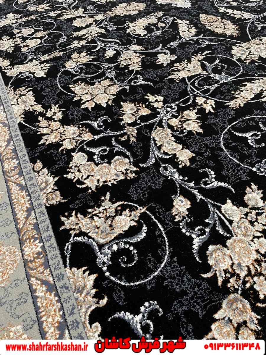 فرش طرح افشان سرمه ای سحر 700 شانه — تصویر ۶