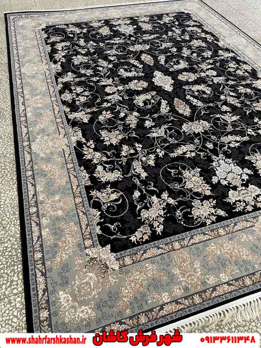 فرش طرح افشان سرمه ای سحر 700 شانه — تصویر ۵