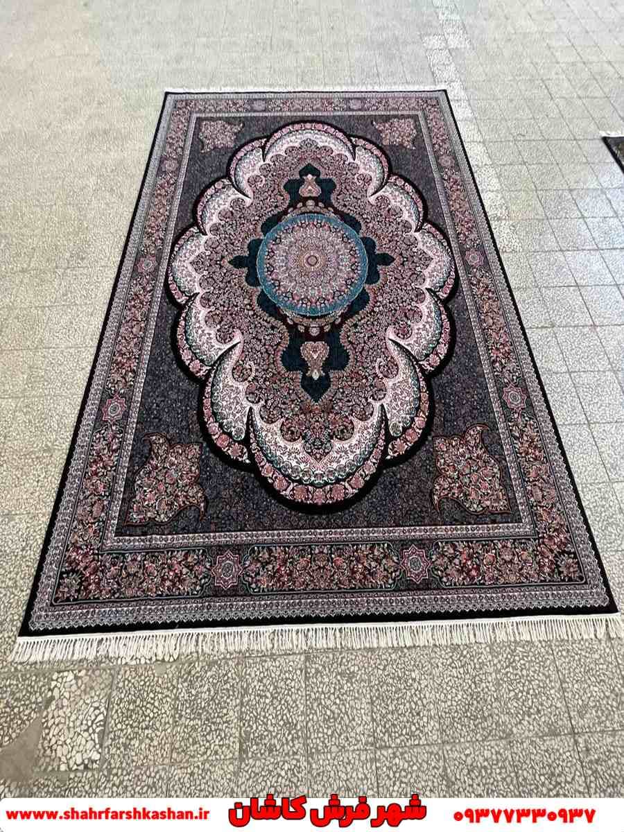 فرش طرح آرشیدا سرمه ای 700 شانه