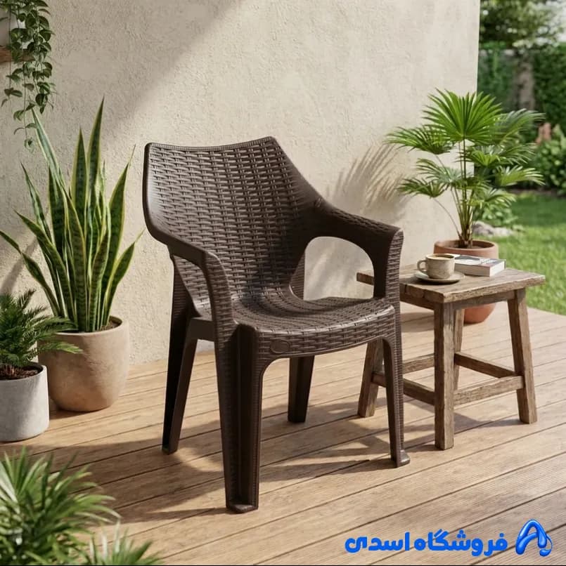 صندلی دسته دار ناصر پلاستیک کد 998 — تصویر ۳