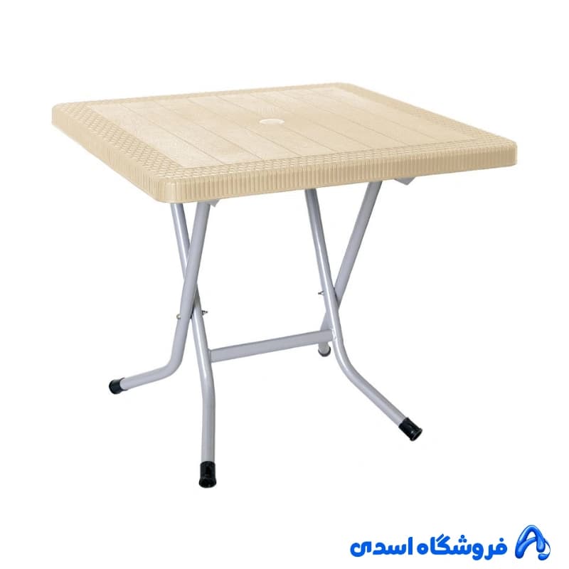 میز مربع حصیر بافت ناصر پلاستیک کد 523 — تصویر ۳