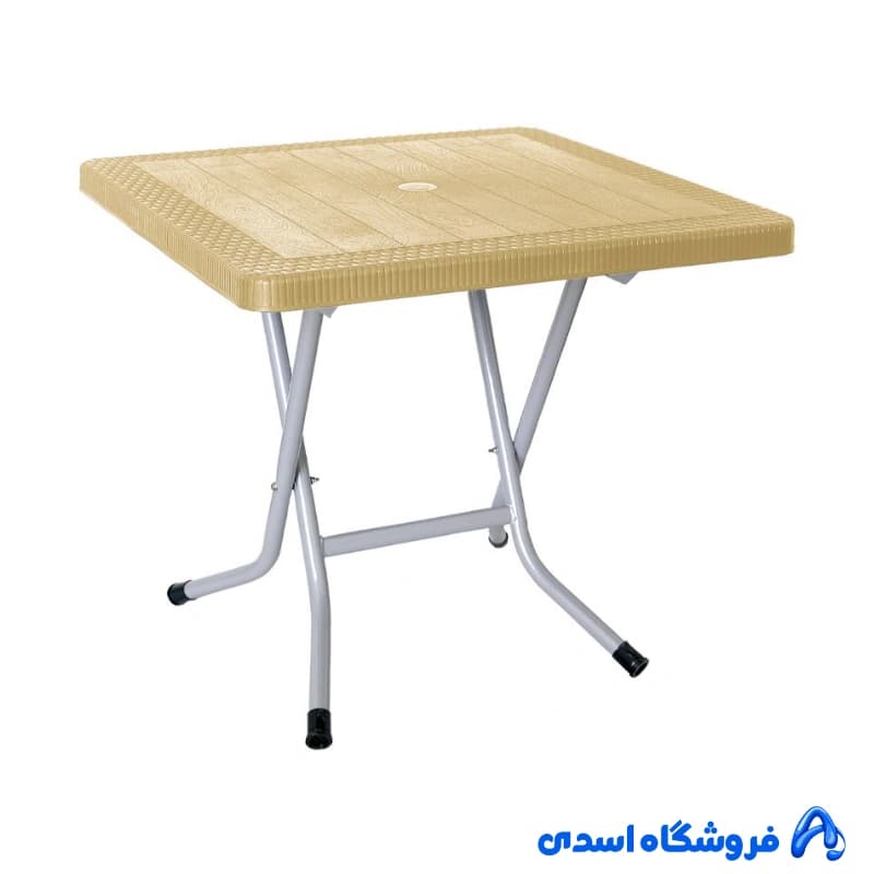 میز مربع حصیر بافت ناصر پلاستیک کد 523 — تصویر ۴
