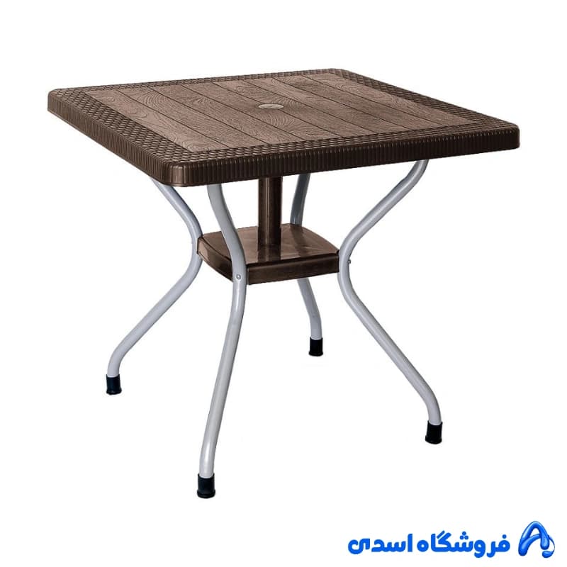 میز مربع پایه فلزی ناصر پلاستیک کد 623