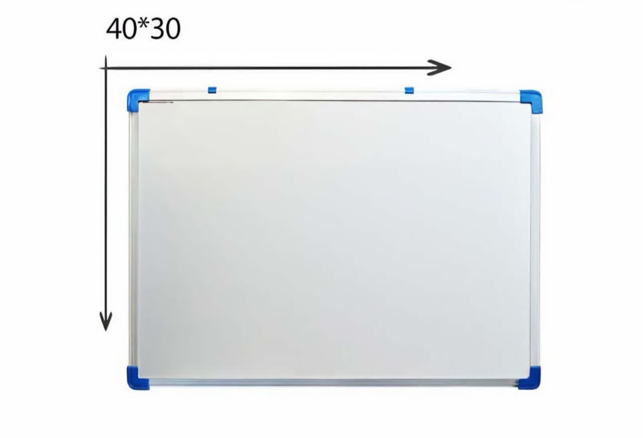 تخته وایت برد آلفا سایز 40*30 با فریم 1.5سانتی-کد6081