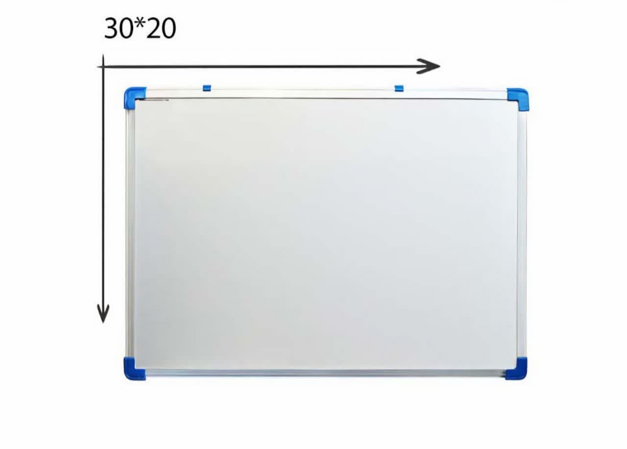 تخته وایت برد آلفا سایز 30*20 با فریم 1.5سانتی-کد6080