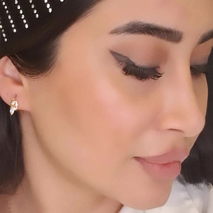 گوشواره دخترانه ژوپینگ طرح گل طلایی