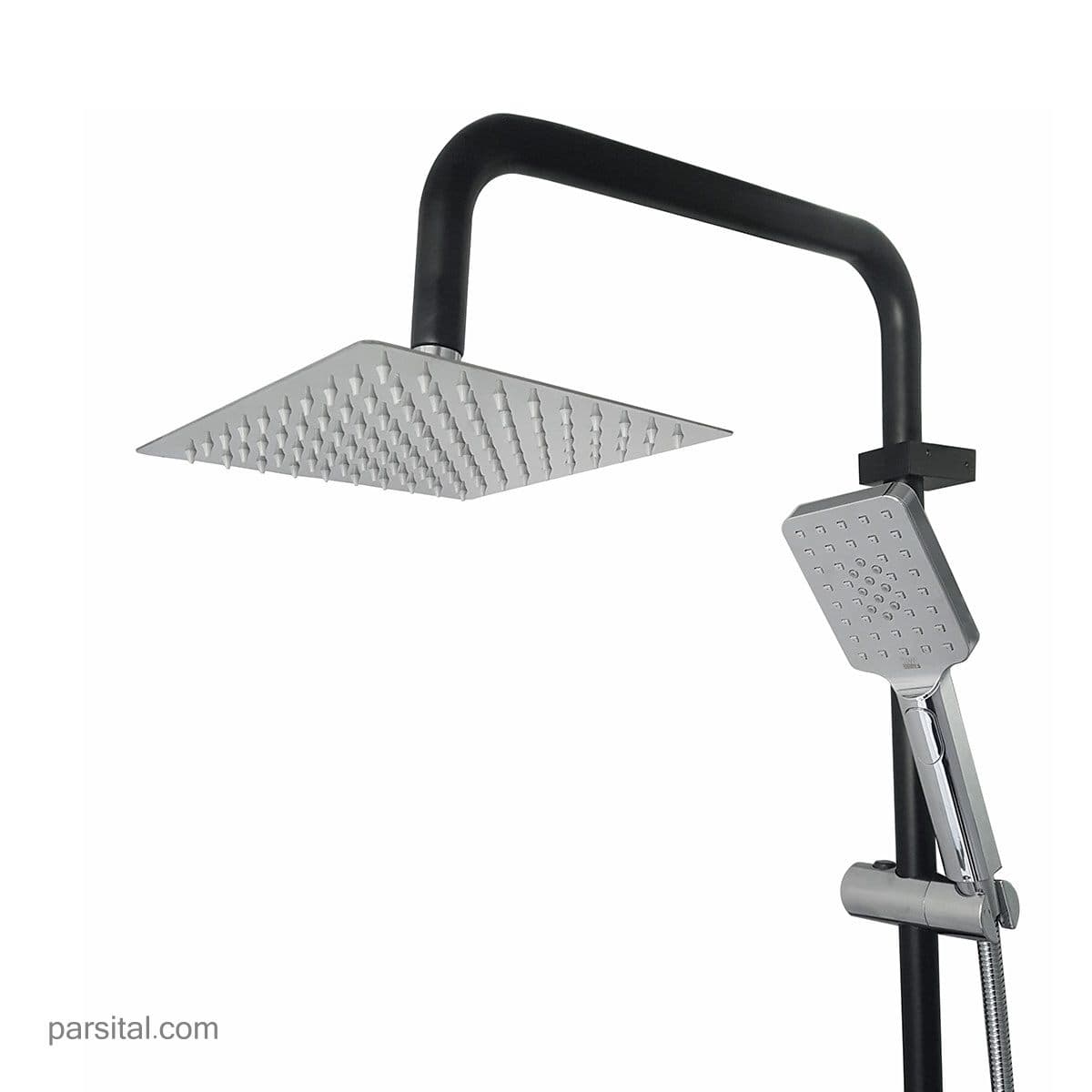 علم یونیکا دوکاره کی دبلیو سی مدل اوراکل مربع مشکی با سردوش 20cm — تصویر ۳