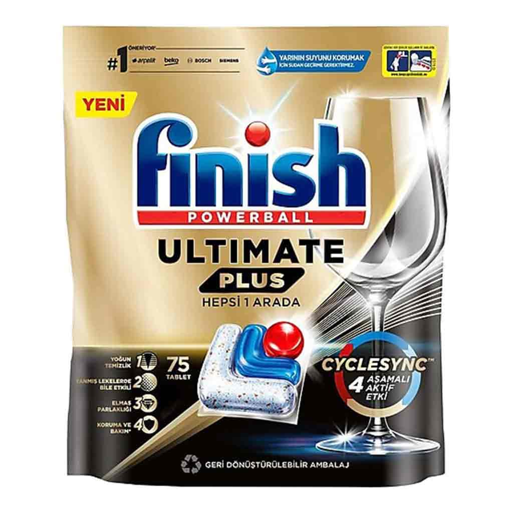 قرص ماشین ظرفشویی FINISH ULTIMATE PLUS فینیش کوانتوم آلتیمیت پلاس 75 عددی